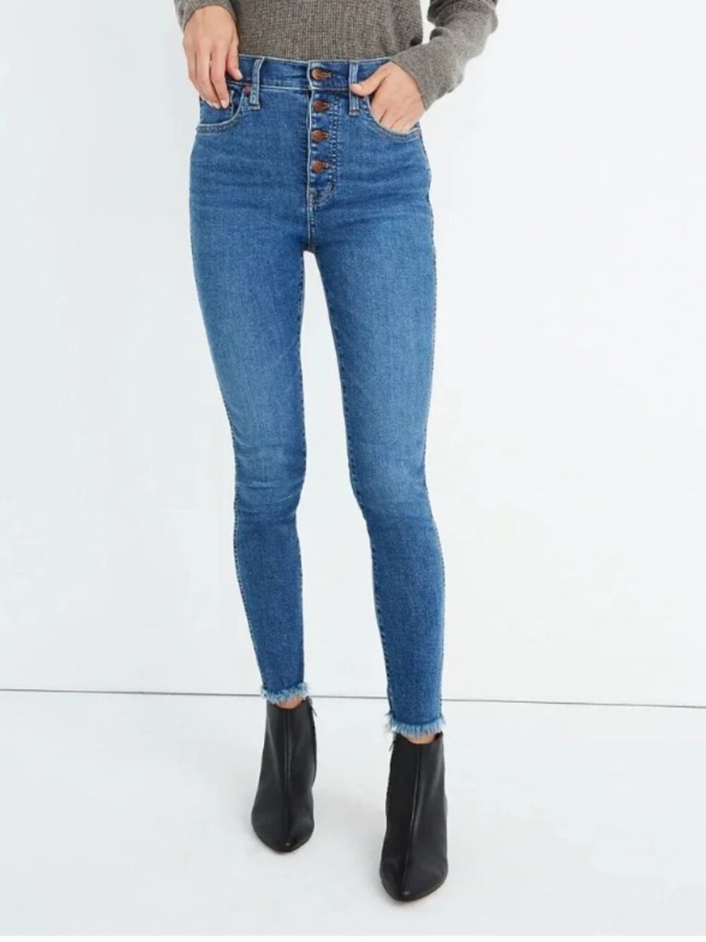 Madewell Blue High Rise Skinny Jeans